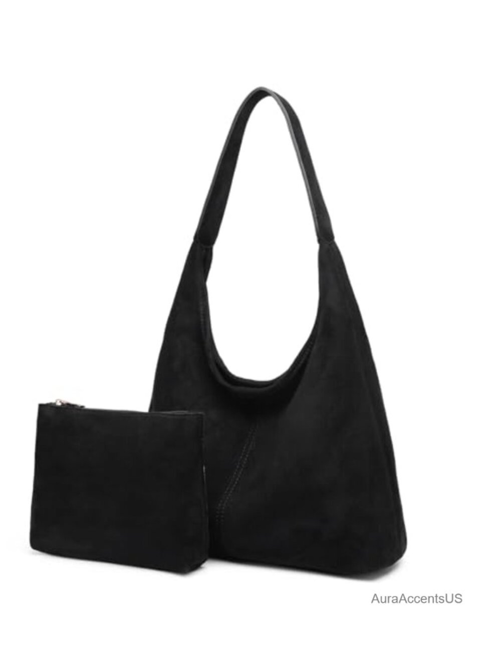 Slouchy Faux Leather Hobo Shoulder Bag Soft Slouchy Tote for Work Travel